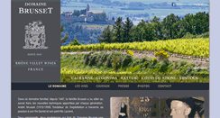 Desktop Screenshot of domainebrusset.fr