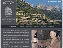 Tablet Screenshot of domainebrusset.fr